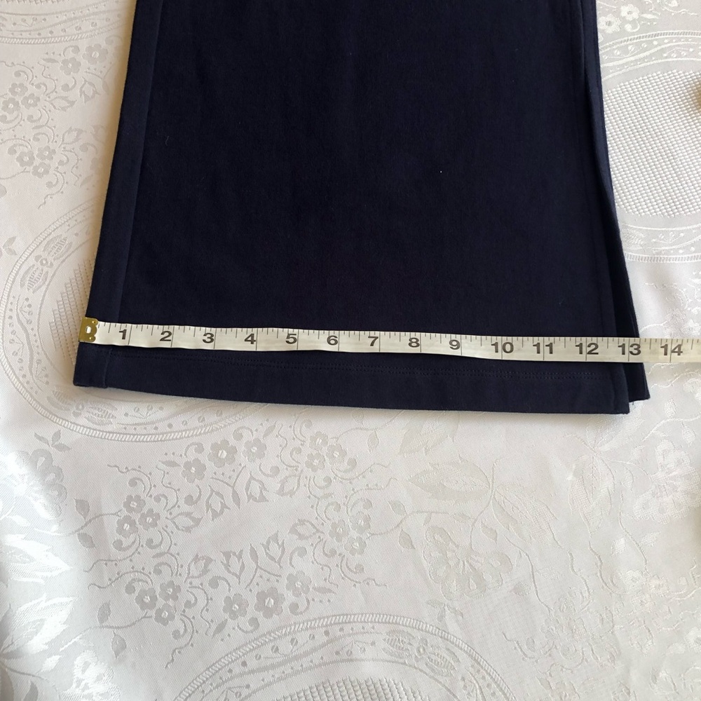 A/ X Armani Exchange Navy Blue Wide-Leg Slide-Bottom Lounge Pants Women’s Size S - Picture 15 of 16